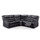 Venice Leather 5 Seater Reclining Corner Sofa + Drinks Tray