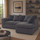 Byron Dundee Grey Fabric Corner Sofa