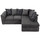 Byron Dundee Grey Fabric Corner Sofa