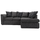 Byron Dundee dark grey corner sofa l shaped 4 seater chenille fabric cheap small flat packed