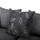Byron Dundee Grey Fabric 3 Seater Sofa