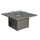 Mayfair Corner Lounging Set with Square Firepit – Grey