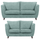 Sienna Hopsack Fabric Sofa Suite 3 Seater and 2 Seater