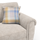 Edgar Fabric Sand 3 + 2 Sofa Suite Close up