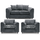 Monaco Chenille Fabric 3 Piece Sofa Suite 2 1 1