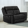 Toronto 3 + 2 Manual Reclining Leather Like Sofa Suite Black or Grey