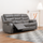 Venlo Leatheraire 3 Seater Reclining Sofa | Black | Brown | Grey