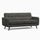 Kendal Graphite grey 3 seater sofa tufted button detail cheap small letting to let renting settee couch