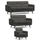 Kendal Graphite grey 3 piece sofa suite 3 seater 2 seater single seater armchair living room social seating trio sofas