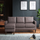 Bexhill Grey Faux Leather 3 Seater Reversible Corner sofa