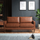 Bexhill Tan Faux Leather 3 Piece Sofa Suite