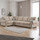 Milan 5 Seater Long Corner Sofa Full Back