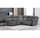 Barcelona Tech Console Leather Electric Reclining Corner Sofa