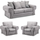 Milan 3 piece sofa suite scatter back chesterfield cheap 3 piece sofa set