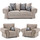 Milan 3 Piece Sofa Suite Fabric Sofa Set 3 + 1 + 1 Scatter Back