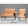 3 Seater Straight Companion Set Garden Seating