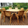 Eight Seater Circular Table Set Garden Furniture Outdoor Seating
