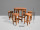Wooden Alfresco Bar Set Six Seater