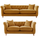 Elsie Velvet Chesterfield Plush Velvet Sofa Suite