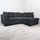 Paris Boucle L Shaped Fabric 4 Seater Corner Sofa - Scatter