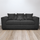 Paris Boucle Fabric 3 Seater Sofa - Scatter