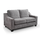 Nebraska Slate Fabric 2 Seater Sofa