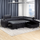 Nevada Leather Corner Sofa Bed With Headrests - Black