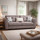 Ariana Taupe 3 + 2 Suede Sofa Suite