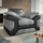 Dino Fabric and Leather Trim Armchair