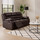 Venice 3 Seater Manual Reclining Sofa | Black | Brown | Grey