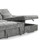 Alora Grey Fabric U-Shaped Sofa with Storage & Headrests