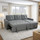 Arden Grey 3 Seater L Shaped Universal Sofa Bed With Storage