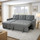Arden Grey 3 Seater L Shaped Universal Sofa Bed With Storage
