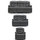 Arlo Grey 3 Piece Electric Reclining Sofa Suite 3 2 1 Drinks Tray Cup Holders Smart USB Charging