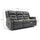 Arlo Leather Like Black or Grey Electric Reclining 3 Piece Sofa Suite 3 + 1 + 1