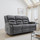 Arlo Leather Like Black or Grey Electric Reclining 3 Piece Sofa Suite 3 + 1 + 1