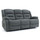 Arlo Grey Fabric 3 Piece Electric Reclining Sofa Suite 3 + 1 + 1 USB + Drinks Tray