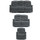 Arlo Grey Fabric 3 Piece Electric Reclining Sofa Suite 3 + 2 + 1 With USB + Drinks Tray