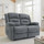 Arlo Grey Fabric 3 Piece Electric Reclining Sofa Suite 3 + 2 + 1 With USB + Drinks Tray