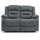 Arlo Grey Fabric Electric Reclining Sofa Suite 3 + 2 USB + Drinks Tray