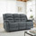 Arlo Grey Fabric Electric Reclining Smart 3 Seater Sofa With USB Ports