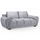 Zura Plush Fabric Large 2 Seater Sofa
