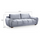 Zura Plush Velvet Large 3 + 2 Sofa Suite