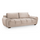 Zura Plush Velvet Large 3 Seater Sofa