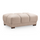 Zura Plush Velvet Large Footstool Sofa Accessory