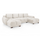 Zura Plush Velvet Large U Shaped 4 - 5 Seater Sofa