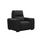 real genuine leather black armchair single seater arm chair sofa accessory single seater living room seating settee couch smart usb charging power push button