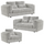 bali grey textured chunky modern fabric chenille sofa suite 3 piece living room cheap furniture seating settee couch