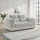 Bali 3 Piece Sofa Suite Chenille Modern 3 + 2 + 1 Beige or Grey