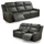 Barcino Leather Look Electric Reclining Sofa Suite 3 + 2 USB Charging